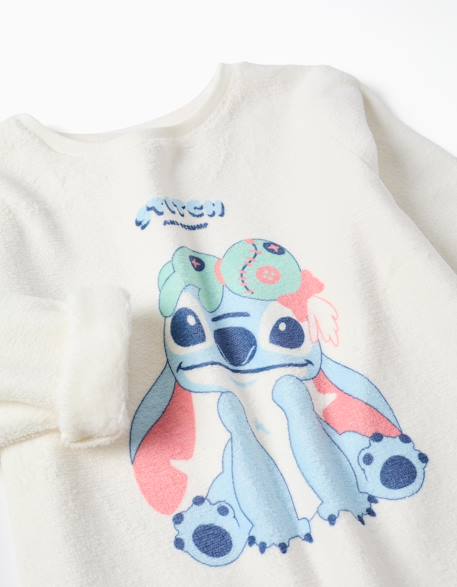Pyjama en polaire corail à imprimé stitch Blanc 3 - vertbaudet enfant 