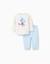 Pyjama en polaire corail avec imprimé mickey Blanc 1 - vertbaudet enfant 