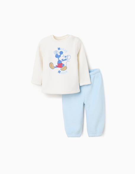Bébé-Pyjama en polaire corail avec imprimé mickey