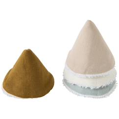 Puériculture-Toilette de bébé-Propreté et change-Lot de 4 cônes pare pipi en coton