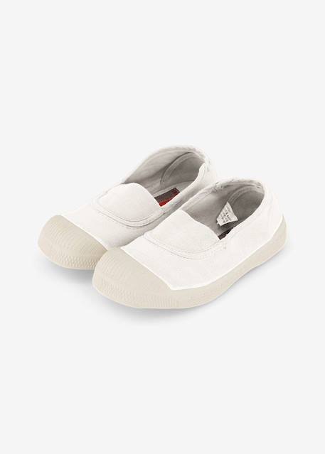 Tennis elastique enfant Blanc+Carbone+Coquille+Denim+Flamingo+Fleur+Gris+Kaki+Marine+Outre mer+Rose leger 2 - vertbaudet enfant 
