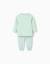 Pyjama long à rayures Vert clair 2 - vertbaudet enfant 