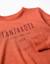 T-shirt en coton à manches longues work of art Orange+Vert foncé 3 - vertbaudet enfant 