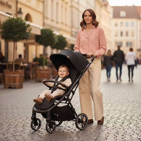 Poussette kibu Beige+Noir 6 - vertbaudet enfant 