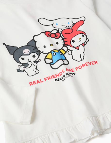 T-shirt en coton à imprimé hello kitty and friends Blanc 3 - vertbaudet enfant 