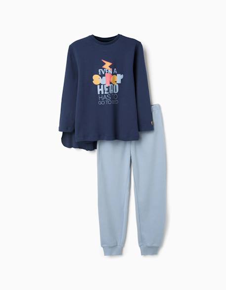 Garçon-Pyjama en coton à manches longues avec cape amovible