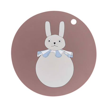 Set de table en sillicone Blanc+Rose 5 - vertbaudet enfant 