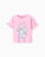 T-shirt en coton à imprimé stitch et angel et volants Rose 1 - vertbaudet enfant 