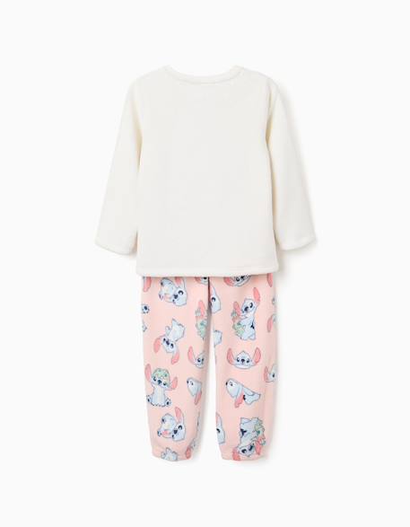 Pyjama en polaire corail à imprimé stitch Blanc 2 - vertbaudet enfant 