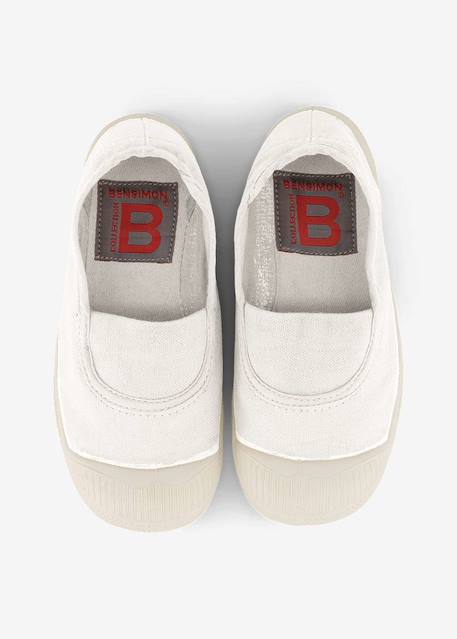 Tennis elastique enfant Blanc+Carbone+Coquille+Denim+Flamingo+Fleur+Gris+Kaki+Marine+Outre mer+Rose leger 3 - vertbaudet enfant 