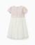 Robe bi-matière à manches courtes en tweed et maille Rose clair 2 - vertbaudet enfant 