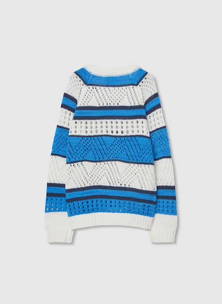 Pull fille en coton Blanc 2 - vertbaudet enfant 