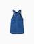 Robe salopette en jean avec poche à l'avant Bleu clair 2 - vertbaudet enfant 