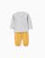 Pyjama à manches longues et imprimé Gris clair 2 - vertbaudet enfant 