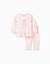 Pyjama à manches longues et imprimé Rose clair 1 - vertbaudet enfant 