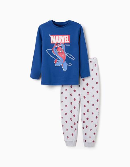 Pyjama qui brille dans le noir spider-man Bleu clair 1 - vertbaudet enfant 
