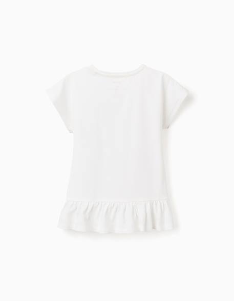 T-shirt en coton avec imprimé stitch et angel Blanc 2 - vertbaudet enfant 