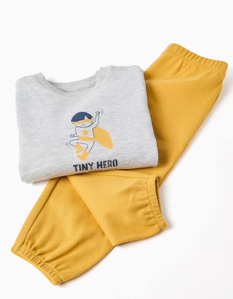 Pyjama à manches longues et imprimé Gris clair 4 - vertbaudet enfant 