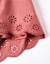 Robe en popeline à manches longues et broderie anglaise Rose 4 - vertbaudet enfant 
