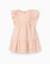 Robe en crêpe à volants et lurex Rose clair 1 - vertbaudet enfant 