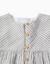 Robe en coton rayé à manches bouffantes b&s Blanc 4 - vertbaudet enfant 