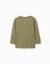 T-shirt en coton à manches longues work of art Orange+Vert foncé 5 - vertbaudet enfant 