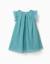 Robe en tulle sans manches à volants et fleurs Bleu clair 2 - vertbaudet enfant 