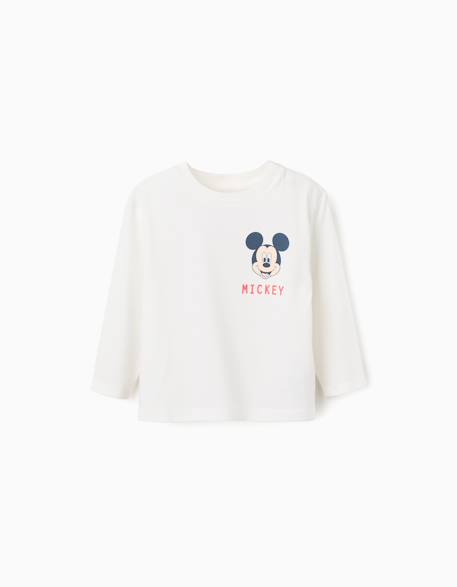 Garçon-T-shirt en coton avec imprimés mickey