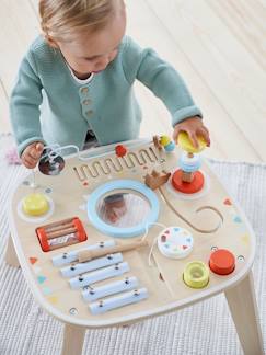 Idées cadeaux bébés et enfants-Jouet-Premier âge-Table d'activités et d'éveil musical bois FSC®