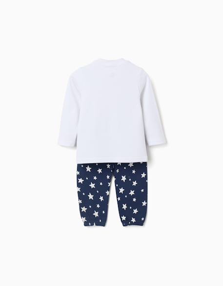 Pyjama long à motif d'étoiles Blanc 2 - vertbaudet enfant 
