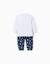 Pyjama long à motif d'étoiles Blanc 2 - vertbaudet enfant 