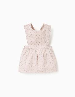 Bébé-Robe, jupe-Robe salopette en velours côtelé à motif floral