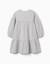 Robe en coton rayé à manches bouffantes b&s Blanc 3 - vertbaudet enfant 
