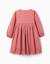 Robe en popeline à manches longues et broderie anglaise Rose 2 - vertbaudet enfant 