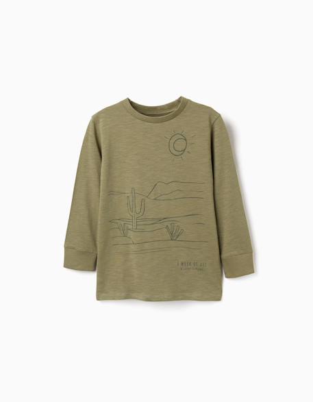 Garçon-T-shirt en coton à manches longues work of art