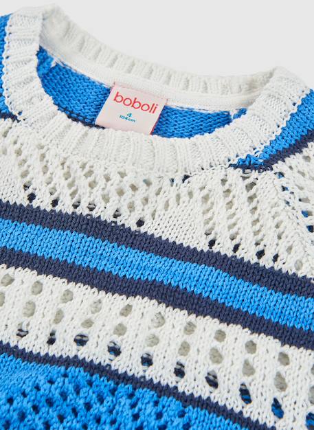 Pull fille en coton Blanc 3 - vertbaudet enfant 