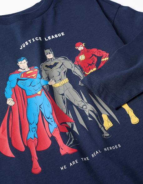 T-shirt en coton avec imprimé justice league Bleu foncé 3 - vertbaudet enfant 