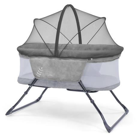 Mini berceau pliant trip natura Gris 1 - vertbaudet enfant 