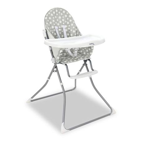 Chaise haute quick stars Gris+Rose 3 - vertbaudet enfant 
