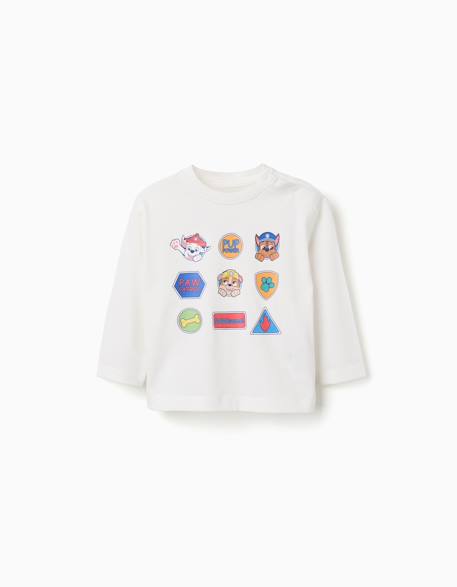 Bébé-T-shirt en coton avec imprimé paw patrol