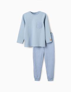 -Pyjama en coton à manches longues et rayures