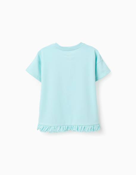T-shirt en coton avec imprimé stitch et scrump Bleu clair 2 - vertbaudet enfant 