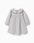 Robe en coton rayé à col volanté b&s Blanc 2 - vertbaudet enfant 