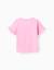 T-shirt en coton à imprimé stitch et angel et volants Rose 2 - vertbaudet enfant 