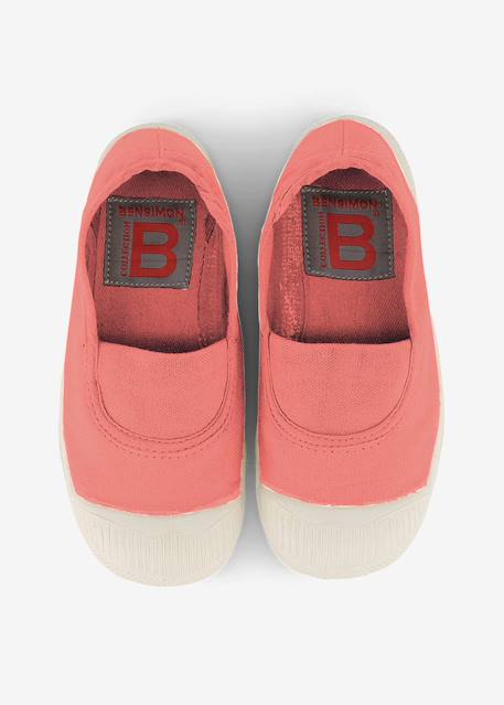 Tennis elastique enfant Blanc+Carbone+Coquille+Denim+Flamingo+Fleur+Gris+Kaki+Marine+Outre mer+Rose leger 20 - vertbaudet enfant 