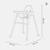 Chaise haute basic pro Blanc+Gris 9 - vertbaudet enfant 