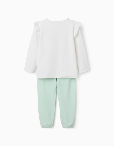 Pyjama en velours avec les princesses disney Blanc 2 - vertbaudet enfant 