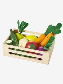 Jouet-Cagette de légumes pour dinette en bois FSC®