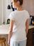Pyjama cœurs grossesse et allaitement personnalisable bleu ciel 2 - vertbaudet enfant 