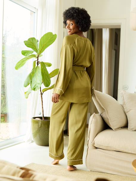 Kit peignoir grossesse allaitement olive 4 - vertbaudet enfant 